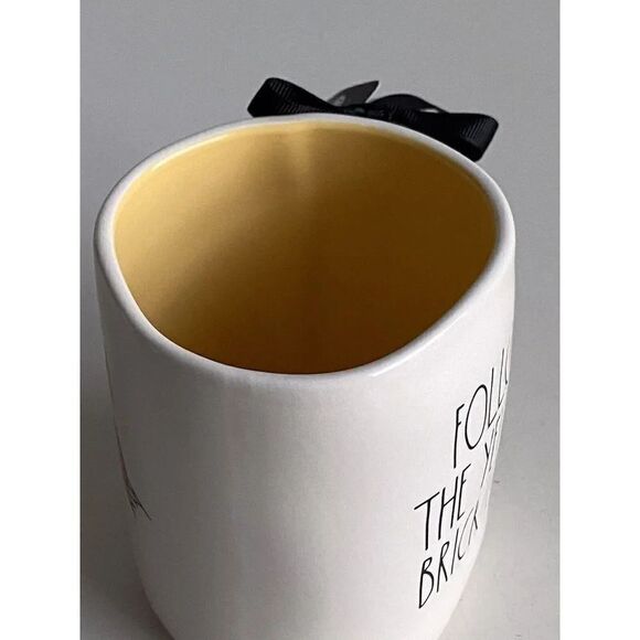 Rae Dunn Wizard of Oz Follow The Yellow Brick Road Dorothy Double Sided Mug NEW - Picture 7 of 8